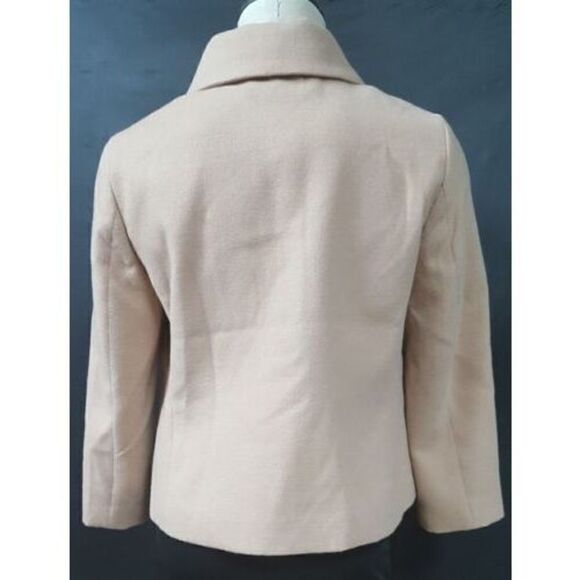 Chicos Beige Jacket Size 0 Small 2 Button Lined Long Sleeve Career - Picture 6 of 11